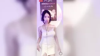 White lace body dress, flexible dance part 2