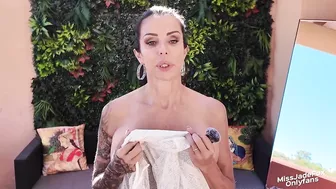 4K Transparent White Sheer Try On Haul | No Pasties No Bra Sheer Dress | MissJadeFox Mature Model