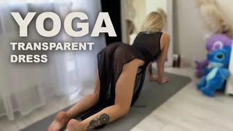 Yoga in a TRANSPARENT DRESS ???? Emily Lu