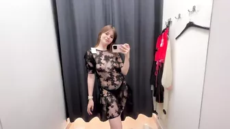 4K TRANSPARENT Try-On Haul 2024 | Transparent Dress Challenge | See-Through Fashion