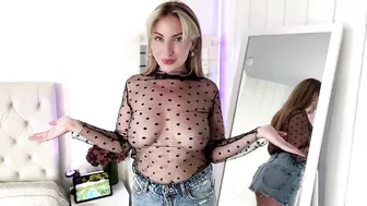 TRY ON HAUL : Transparent Top See Through Haul (No Bra Challenge)