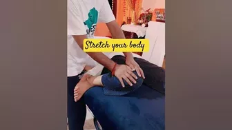 Body stretching #massage #chiroprectic #jitender #stretching #legpain