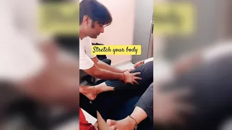 Body stretching #massage #chiroprectic #jitender #stretching #legpain