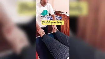 Body stretching #massage #chiroprectic #jitender #stretching #legpain