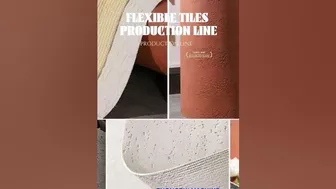 flexible tiles production line #flexibletiles #flexiblestone #mcm # #buildingmaterials #interior