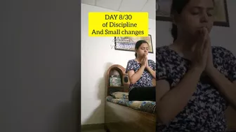 DAY 8/30 OF OUR DISCIPLINE SERIES #shorts #bnys #series #yoga #bajrangbali #college #minivlog #yoga