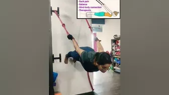 Wall Rope Yoga #motivation #yoga #trendingshorts #gym #gymlover #viralshorts #fitness #yogafittness