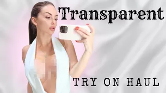 See-Through Try On Haul: Deep Neckline Dress | NO BRA Trend