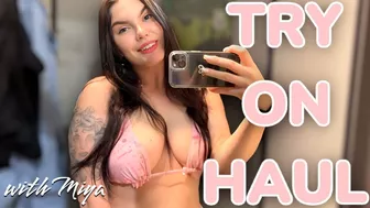 4K Transparent Clothes Try on Haul ???? See Through Try On With Miya