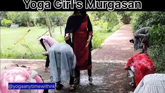 Yoga Girl's Murgasana ???? Murga Punishment|Benefits of Murgasana|@yogaanytime_with_NK