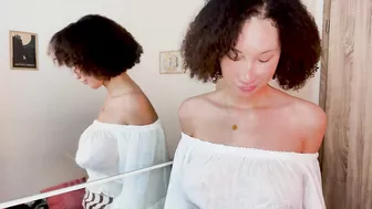 4K NO BRA? See-Through Clothing TRANSPARENT Try On Haul | Solange