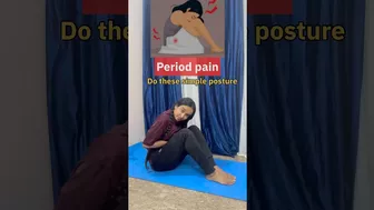 Relieve from Period Cramps ????| Yoga poses for period Cramps #shorts #periods #women #fitness