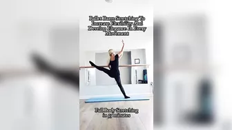 Ballet Barre Stretching To Increase Flexibility And Develop Elegance In Each Movement