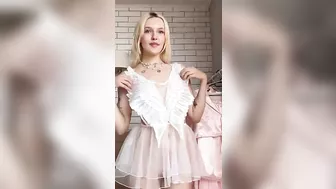 TRANSPARENT Sheer ANGELIC DRESS TRY ON HAUL #shorts #tryon2024 #sheerdress #meshtop #haulvideo