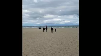 Beach at scarborough bluffs it’s cold no more bikinis