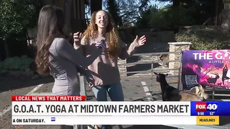 G.O.A.T. Yoga this weekend at Midtown Farmers Market