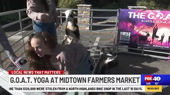 G.O.A.T. Yoga this weekend at Midtown Farmers Market