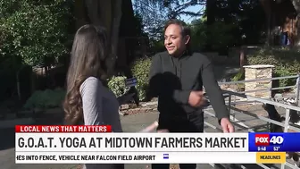 G.O.A.T. Yoga this weekend at Midtown Farmers Market