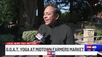 G.O.A.T. Yoga this weekend at Midtown Farmers Market