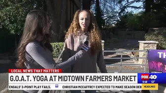 G.O.A.T. Yoga this weekend at Midtown Farmers Market