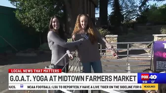 G.O.A.T. Yoga this weekend at Midtown Farmers Market