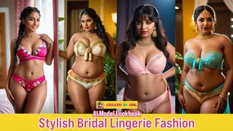 Indian Girls in Stylish Bridal Lingerie Fashion: Model Look Book #virtualinfluencer #virtualmodel