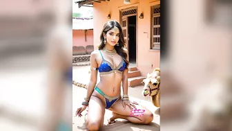 Stunning Desi Village Brides Reimagined in Bridal Bikinis ????✨: AI Glam India