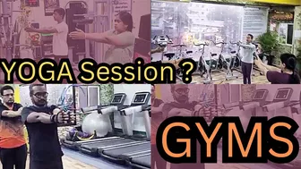 జిమ్‌లో యోగా సెషన్ క్లిప్ Yoga session Clip in gym | Hyderabad #gym #yoga #fitness #prasannayoga