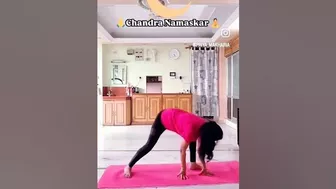 Chandra namaskar#yoga #chandranamaskar#moonssalution#yogaformenstruation#tradionalyoga#hathayoga ????????????