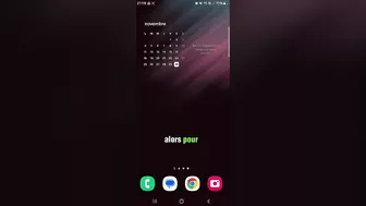 Afficher un calendrier sur fond transparent sur ton téléphone samsung #astuce #astuces #bonplan