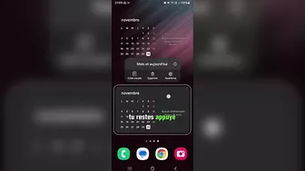 Afficher un calendrier sur fond transparent sur ton téléphone samsung #astuce #astuces #bonplan