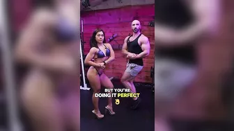 Bikini Girl Won't Comply with Coach #classicphysique #posing #bodybuilding #shorts #funny