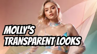 [4K] Transparent Try-on Haul with MollyHaul | See Through Haul 2024