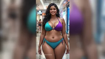 Confident & Bold Indian Plus-Size Woman Rocks Stunning Bikinis!