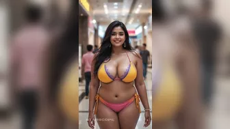 Confident & Bold Indian Plus-Size Woman Rocks Stunning Bikinis!