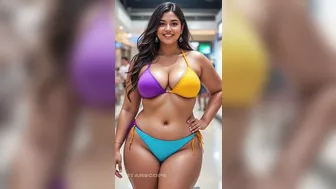 Confident & Bold Indian Plus-Size Woman Rocks Stunning Bikinis!