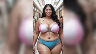 Confident & Bold Indian Plus-Size Woman Rocks Stunning Bikinis!