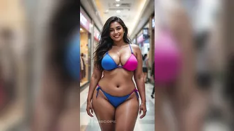 Confident & Bold Indian Plus-Size Woman Rocks Stunning Bikinis!