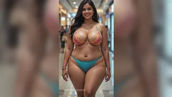 Confident & Bold Indian Plus-Size Woman Rocks Stunning Bikinis!