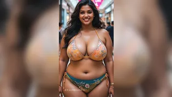 Confident & Bold Indian Plus-Size Woman Rocks Stunning Bikinis!