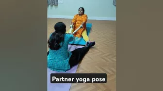 Partner yoga pose... #zumba #yoga #reels #viral #shortvideos #partneryoga